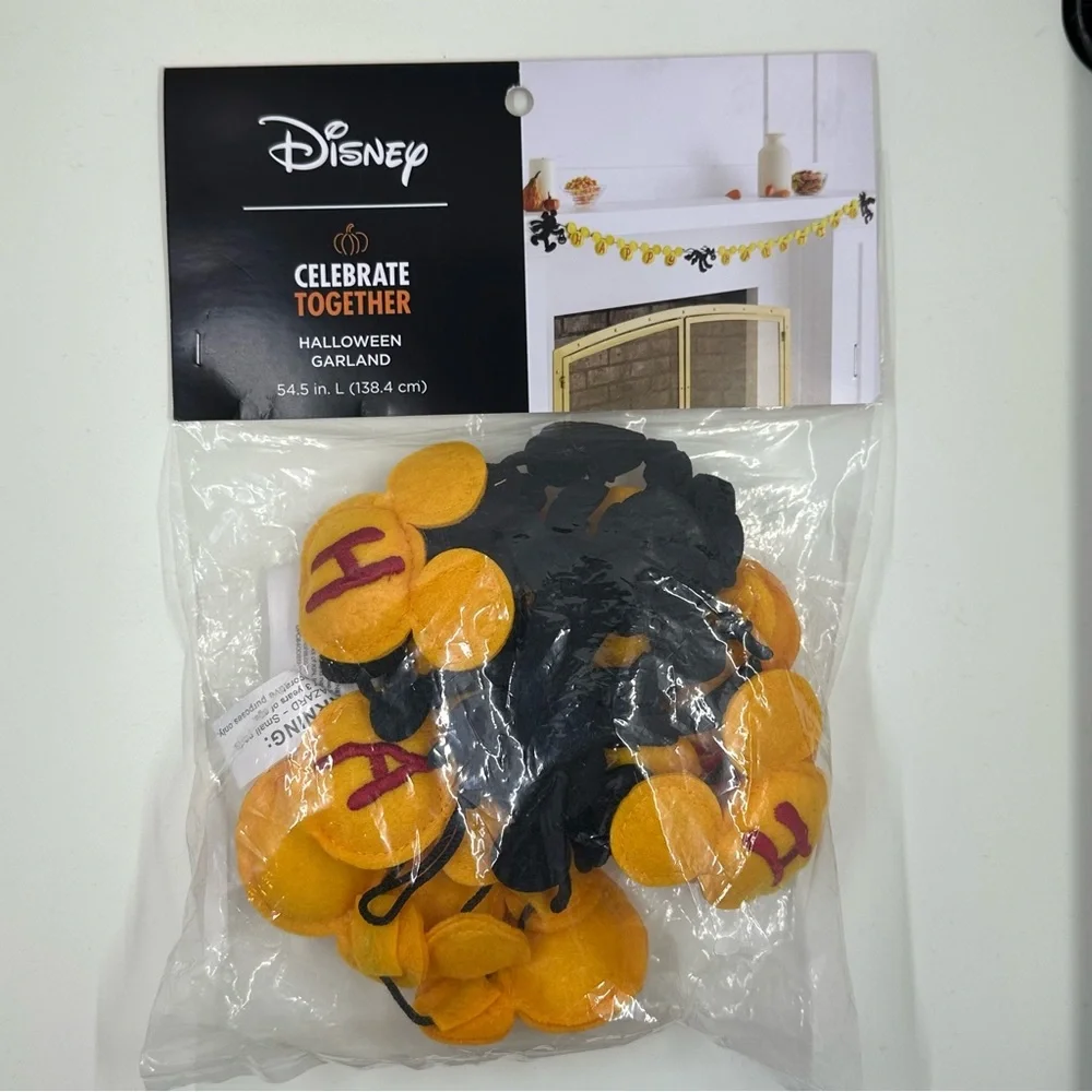 Disney Mickey Mouse Happy Haunting Garland by Celebrate Together™ Halloween New